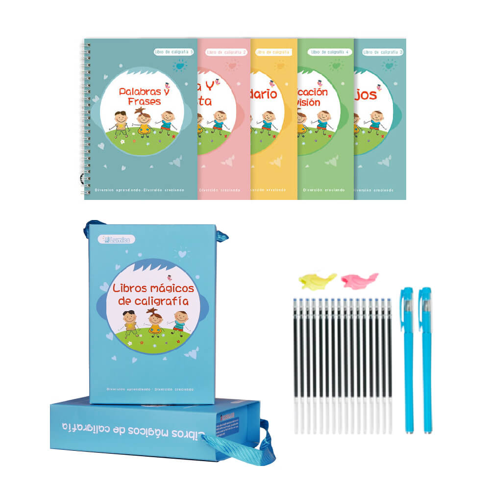 5 LIBROS DE CALIGRAFÍA